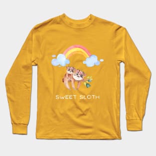 Sweet sloth Long Sleeve T-Shirt